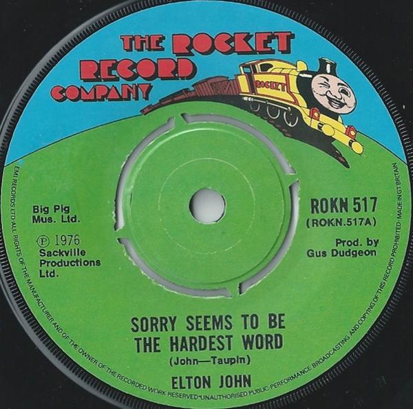 Elton John - Sorry Seems To Be The Hardest Word
