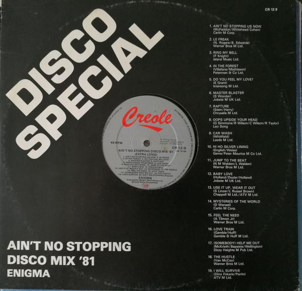 Enigma (2) - Ain't No Stopping Disco Mix '81