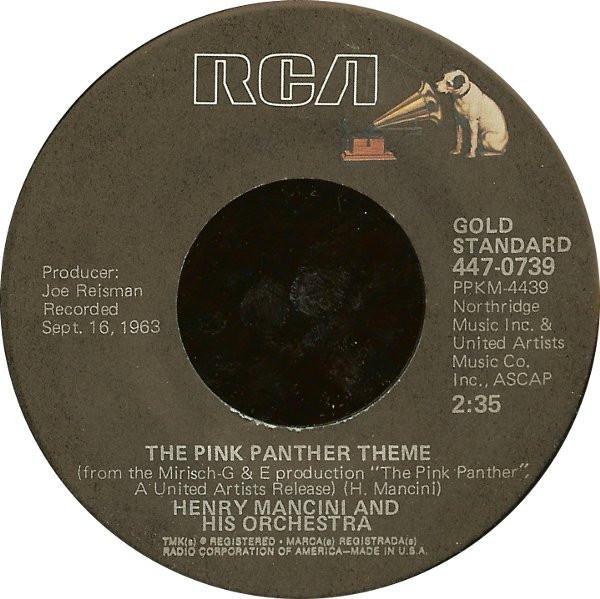 Henry Mancini And His Orchestra, The Henry Mancini Chorus - The Pink Panther Theme / Dear Heart