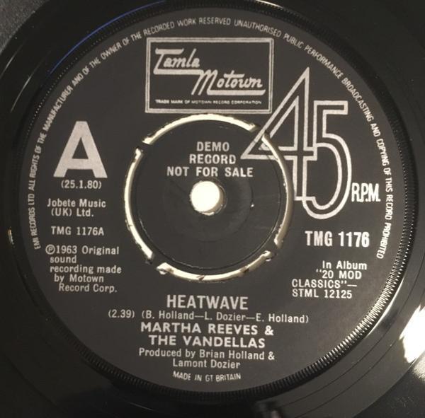 Martha Reeves & The Vandellas - Heatwave / Dancing In The Street