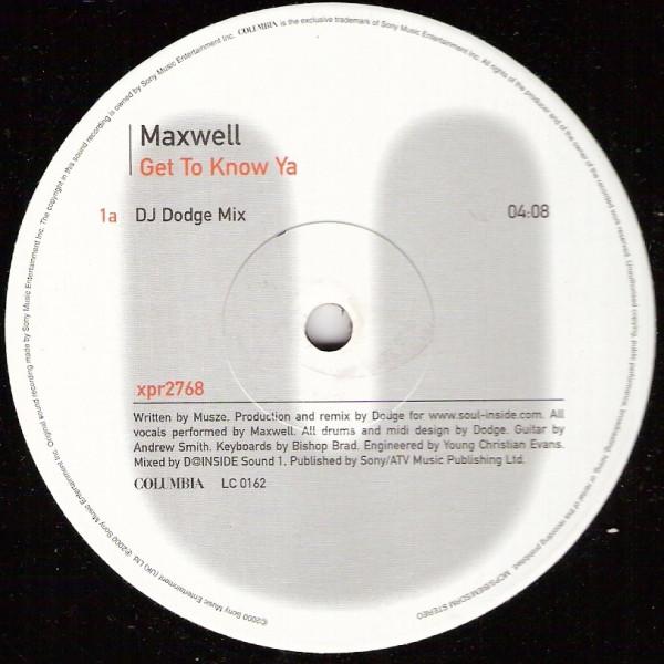 Maxwell - Get To Know Ya