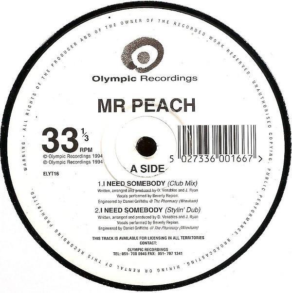 Mr. Peach - I Need Somebody
