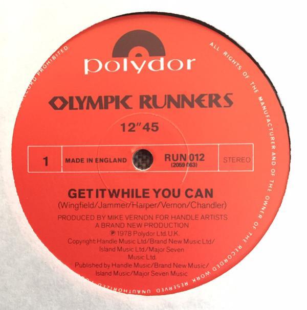 Olympic Runners - Get It While You Can