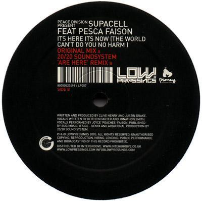Peace Division, Supacell, Joyce Faison - It's Here It's Now (The World Can't Do You No Harm)