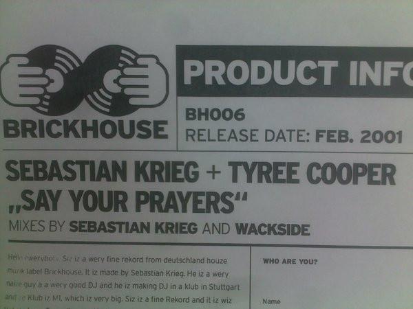Sebastian Krieg, Tyree Cooper - Say Your Prayers