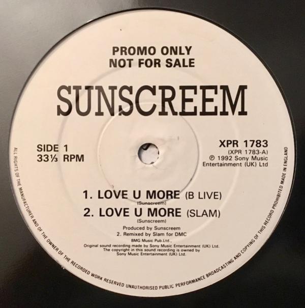 Sunscreem - Love U More