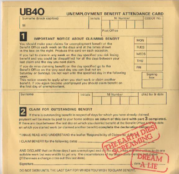 UB40 - The Earth Dies Screaming / Dream A Lie